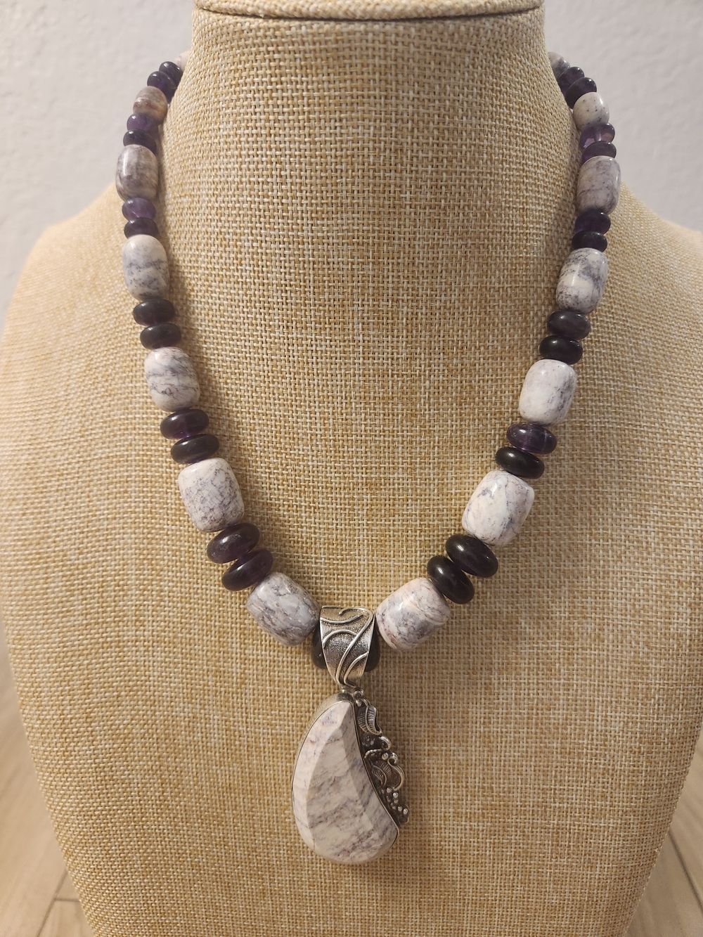 Jay King DTR 925 Sterling Silver Gemstone Pendant Necklace